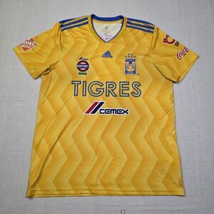 ADIDAS MEN TIGRES UANL 2019/20 HOME SOCCER / FUTBOLJERSEY SHIRT YELLOW SIZE XL